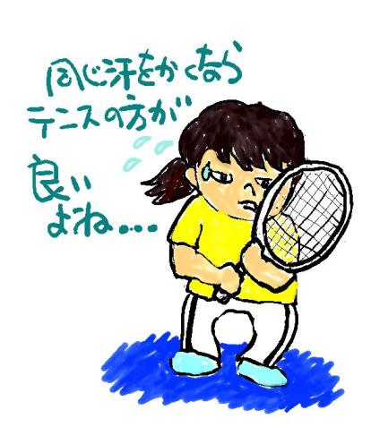 テニスで汗をかく(JPEG).JPG